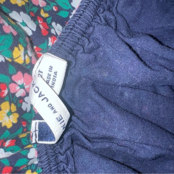 Janie and Jack Floral Dress navy and Multicolor twirl sz 2T lined - Picture 2 of 3